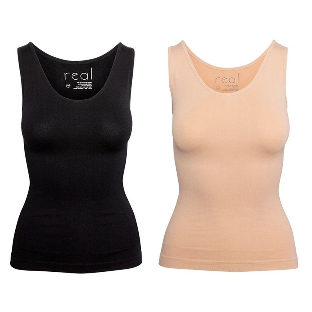 Real Underwear Womens Shapewear Camisole Duo - NWT -  L/XL